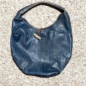 Henry Beguelin blue leather Bag